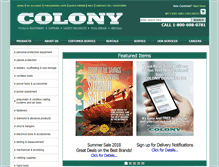 Tablet Screenshot of colonyhardware.com